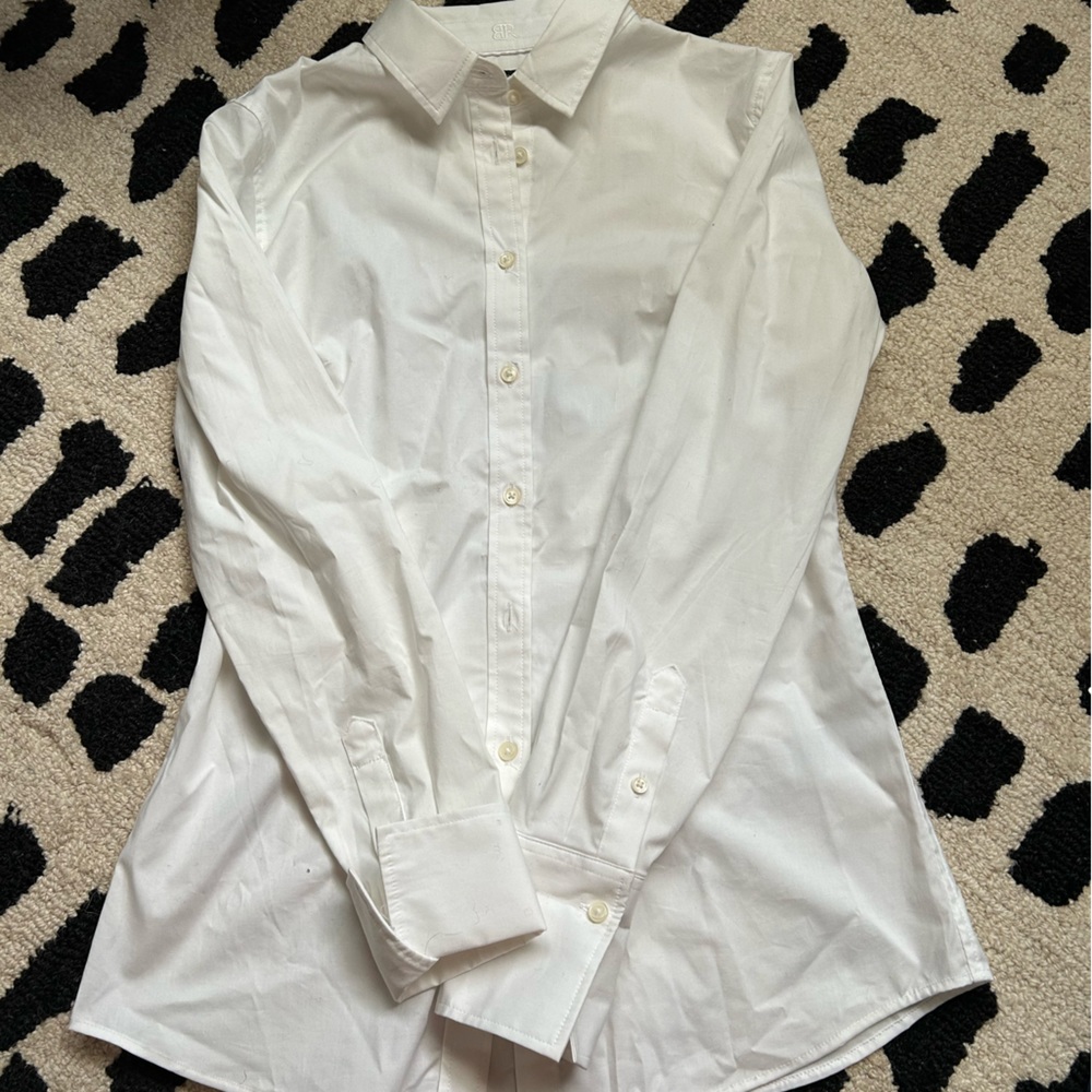 Banana Republic white tailored button down